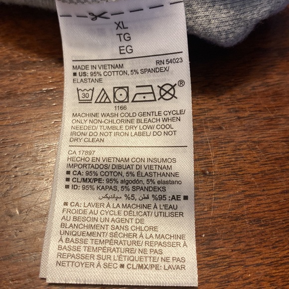 Women’s shirt/top Lavender/gray jersey shirt sleeves rounded collar very soft - Picture 10 of 13